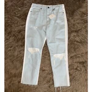 New Hidden Brand High Waisted Destroyed Denim Jeans Women's size 29